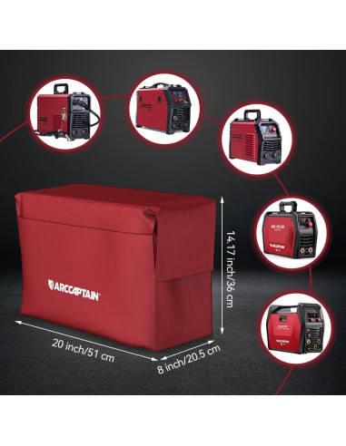Cubierta Protectora ARCCAPTAIN para Soldador Rojo 51x36 cm