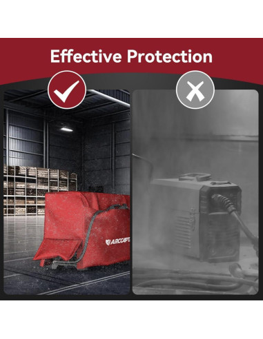 Cubierta Protectora ARCCAPTAIN para Soldador Rojo 51x36 cm