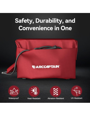 Cubierta Protectora ARCCAPTAIN para Soldador Rojo 51x36 cm