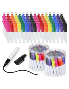 Ctosree Mini Marcadores Permanentes 80 Pcs Multicolor con Clips