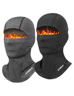 Máscara Balaclava Térmica para Esquí Hombres Mujeres Negro