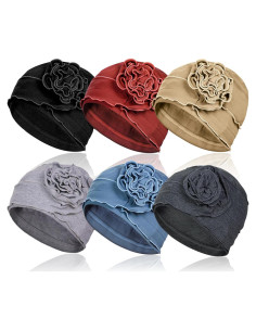 Turbante de Algodón AIPESL 6 Piezas para Quimioterapia