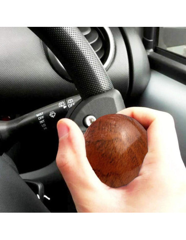 Perilla de Volante Vankcp 2 Pcs Madera ABS para Vehículos