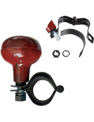 Perilla de Volante Vankcp 2 Pcs Madera ABS para Vehículos