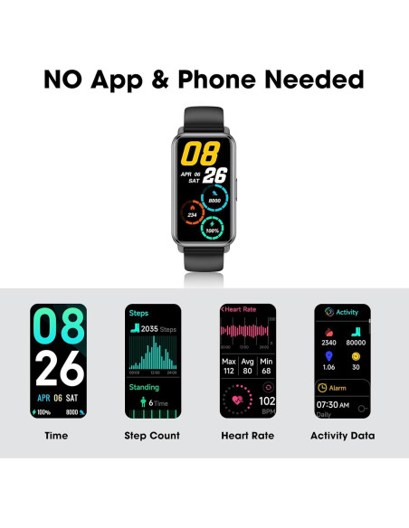 Reloj Pedométrico LIVIKEY Impermeable 50m 14 Días Batería