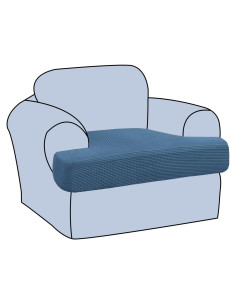 Funda de Sofá H.VERSAILTEX para Silla con Cojín en T Azul