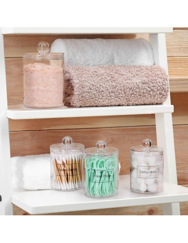 Dispensador de Algodón AOZITA 3 Paquete 10oz Transparente