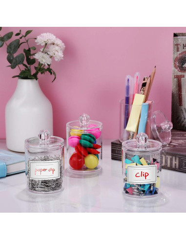 Dispensador de Algodón AOZITA 3 Paquete 10oz Transparente