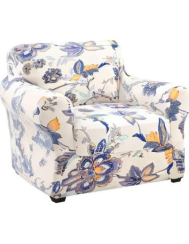 Cubiertas de Sofá Hyha 2 Piezas Floral Elástico Beige