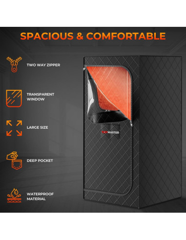 Sauna de Vapor Portátil Topmaster 3L 9 Niveles Calor 10,07 kg