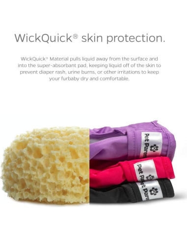 Paquete de 3 Pañales Lavables para Perros Pet Parents Grande