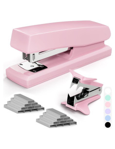 Grapadora de Oficina Rosa UPSIME 25 Hojas 2000 Grapas