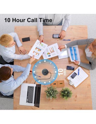 Altavoz de Conferencia Canstr CT-CM004 con 4 Micrófonos