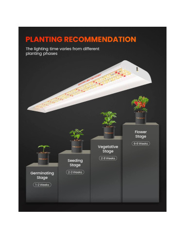 Lámpara LED de Cultivo Spider Farmer SF600 72W 2x4 pies