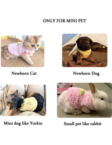 Ropa para Perro Gato FLAdorepet 3 Paquetes XXS Invierno Ropa para Perro Gato FLAdorepet 3 Paquetes XXS Invierno