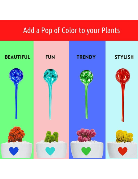 Esferas de Riego Automático LGL - 4 Piezas de Vidrio