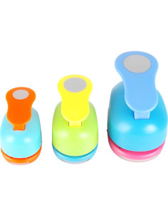 Perforadora Circular Manual Wsyhomie 3 Agujeros 8mm 16mm 25.4mm 2