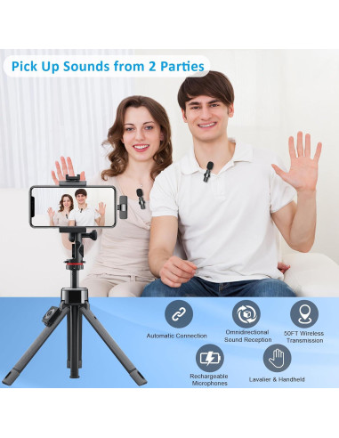 Micrófono Lavalier Inalámbrico WM351 USB C para iPhone 15