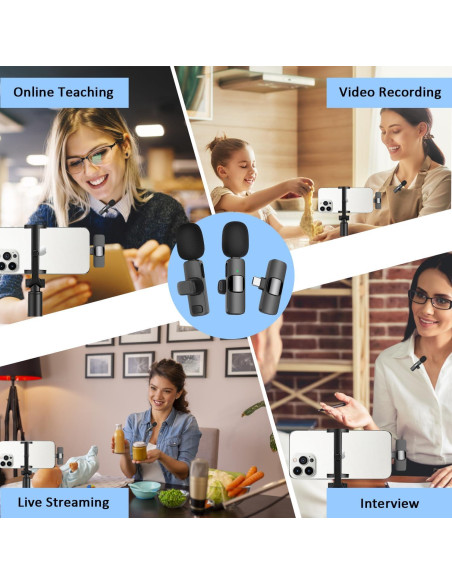 Micrófono Lavalier Inalámbrico WM351 USB C para iPhone 15 Micrófono Lavalier Inalámbrico WM351 USB C para iPhone 15