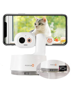 Cámara para Mascotas PICKFUN P0 HD 5MP con Audio Bidireccional