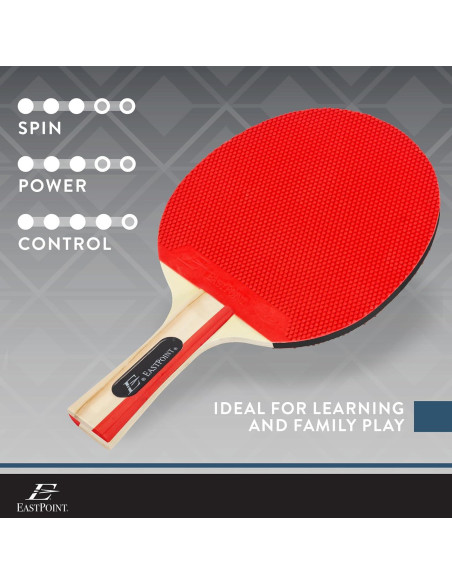 Conjunto de Palas de Ping Pong EastPoint para 2 Jugadores