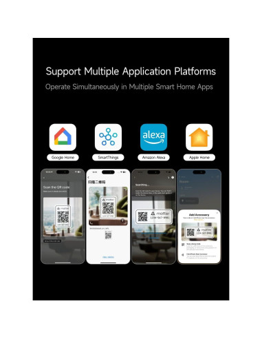 Sensor de Presencia LeTianPai 5 en 1 para Hogar Inteligente