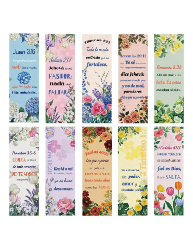 100 Marcadores de Versículos Bíblicos Zhirlyn - Doble Cara