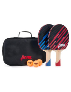 Palas de Ping Pong Penn 3.0 - Kit para 2 Jugadores con Pelotas