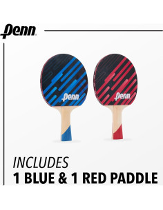 Palas de Ping Pong Penn 3.0 - Kit para 2 Jugadores con Pelotas 2