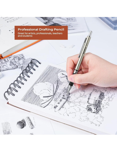 Conjunto de Lápices Mecánicos Nicpro 6PCS 0.5-0.9mm y 2mm