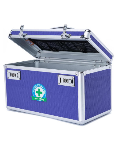 Caja de Medicamentos HEWEI WORKS Cerrable 36x18x21cm Azul