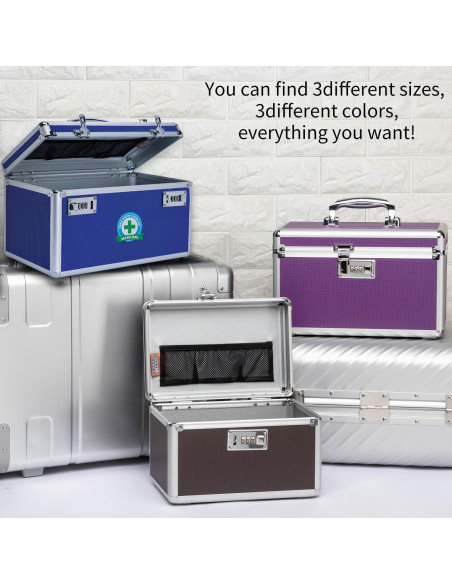 Caja de Medicamentos HEWEI WORKS Cerrable 36x18x21cm Azul