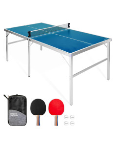 Mesa de Tenis de Mesa GoSports 1,83m x 0,91m Azul