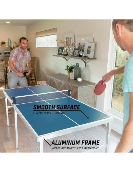 Mesa de Tenis de Mesa GoSports 1,83m x 0,91m Azul