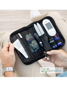 Funda para Suministros Diabéticos Sugar Medical | Negro 2