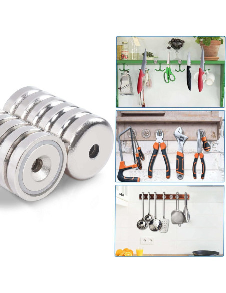 12 Imanes de Neodimio MIN CI 20mm Alta Resistencia