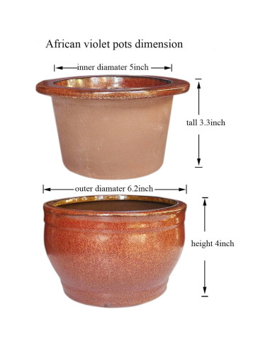 Maceta Autorriego Dphagesy 15 cm Cerámica Cobre Redonda