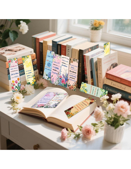 100 Marcadores de Versículos Bíblicos Zhirlyn - Doble Cara