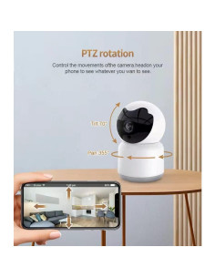 Cámara de Seguridad WiFi 3MP Interior Tuya con Audio y IR 2