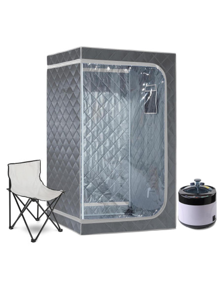 Kit de Sauna de Vapor ZONEMEL Completo 4L 1500W Control Remoto