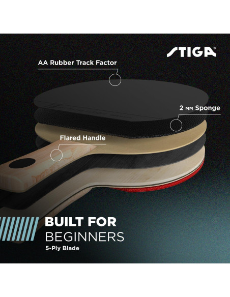 Paleta de Tenis de Mesa STIGA Force - 5 Capas - 2 mm