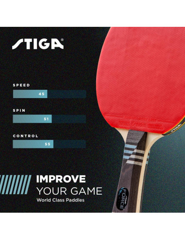 Paleta de Tenis de Mesa STIGA Force - 5 Capas - 2 mm