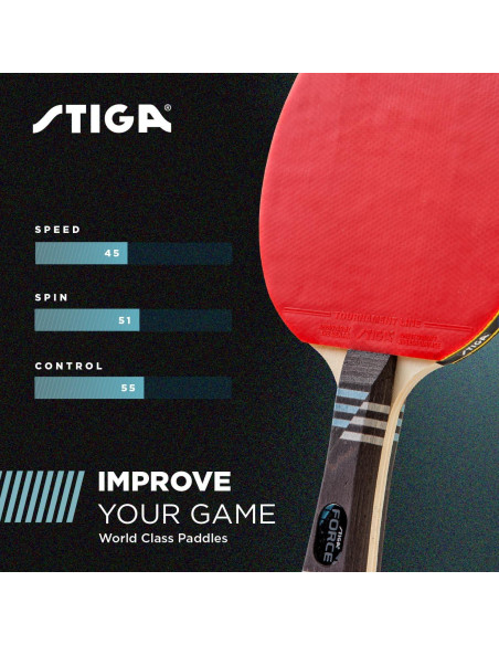 Paleta de Tenis de Mesa STIGA Force - 5 Capas - 2 mm