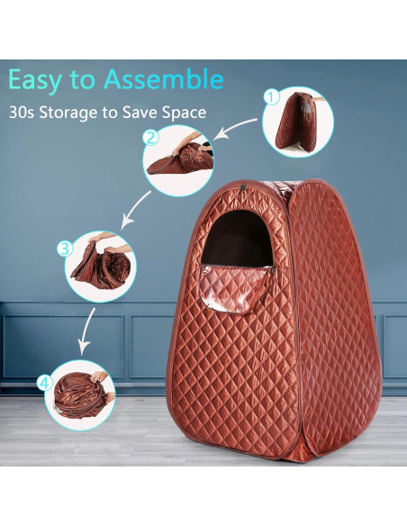 Sauna Portátil Yongkang 2.6L 1000W con Control Remoto