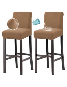 Funda de Taburete de Bar H.VERSAILTEX 100% Impermeable 2 Pzas