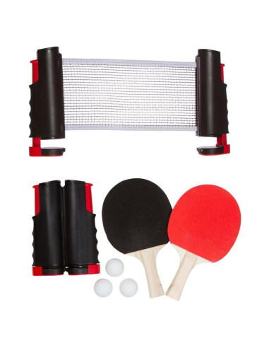 Conjunto de Tenis de Mesa Portátil Trademark Innovations Rojo