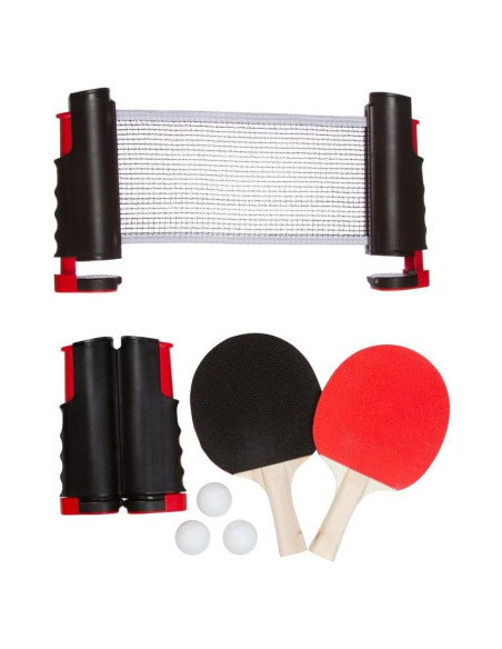 Conjunto de Tenis de Mesa Portátil Trademark Innovations Rojo