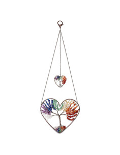 Adorno Colgante JOVIVI Árbol de la Vida 7 Chakra 12.5 cm