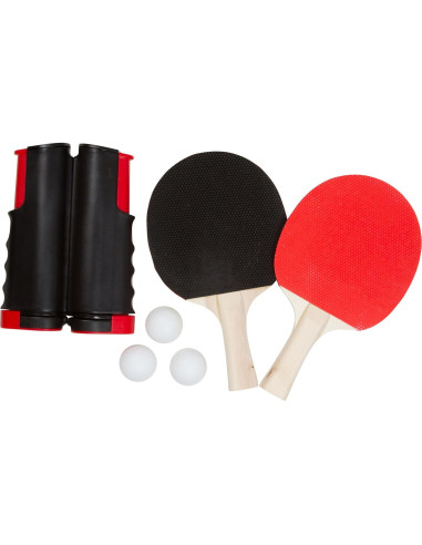 Conjunto de Tenis de Mesa Portátil Trademark Innovations Rojo