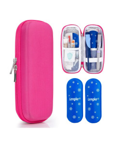 Funda de Viaje para Insulina LengKe con 2 Paquetes de Hielo